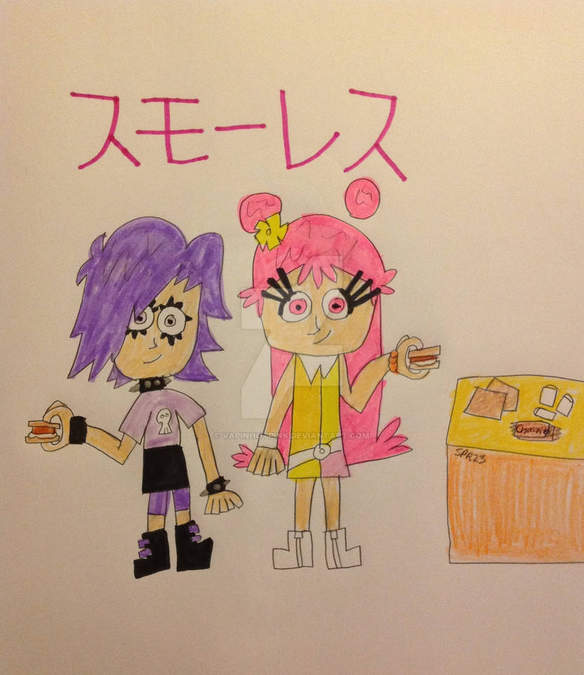 Anime making s'mores by VapinHotPink on DeviantArt