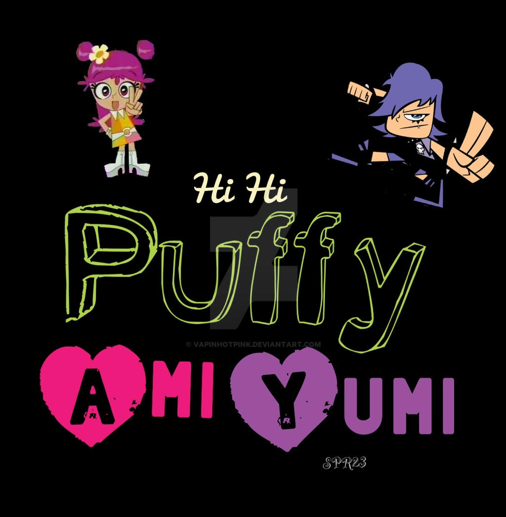 Hi Hi Puffy AmiYumi logo in different fonts by VapinHotPink on DeviantArt
