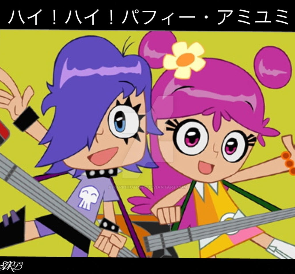 Hi Hi Puffy Amiyumi With Title In Japanese By Vapinhotpink On Deviantart