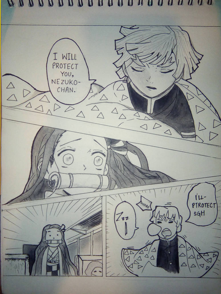 Nezuko Panel Zenitsu And Nezuko Manga Panel by RinneKata on DeviantArt