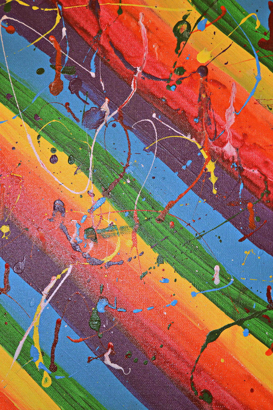 Rainbow Paint Splatter Texture 2 by HollyDGF