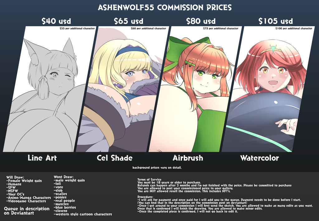 Commission  sheet