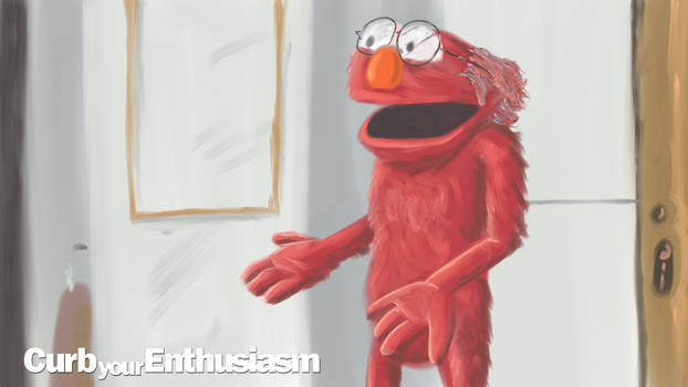 elmo as larry david in curb your enthusiasm