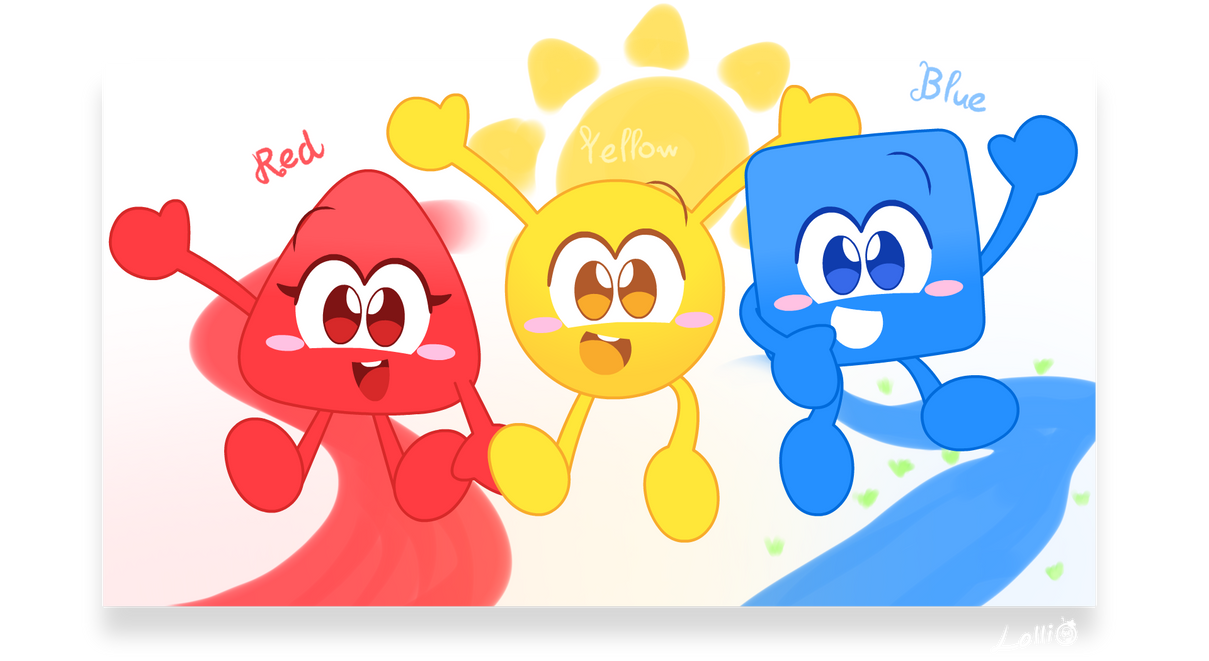 (Colourblocks Art) Red Yellow and Blue by Invinciblelollipop on DeviantArt