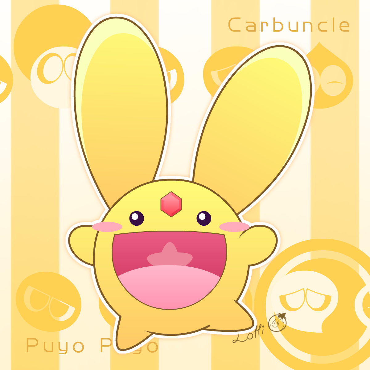 Carbuncle Deviantart (Puyo Art) Carbuncle by Invinciblelollipop on DeviantArt