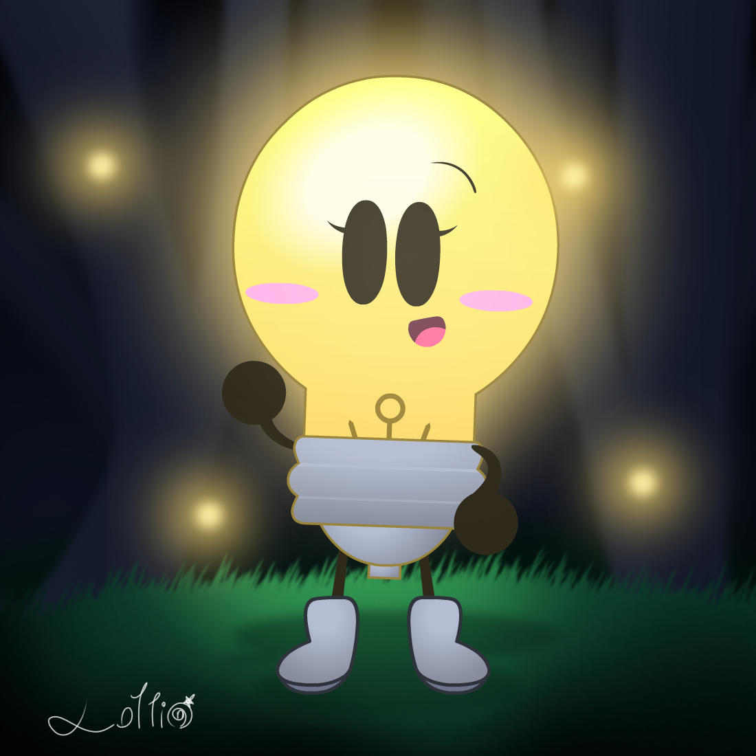 Light Bulb Gd Deviantart Lightbulb on night by Invinciblelollipop on DeviantArt