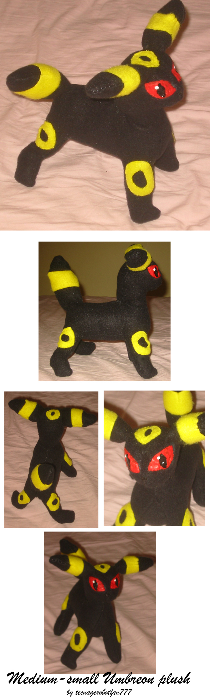 Medium-small Umbreon plush