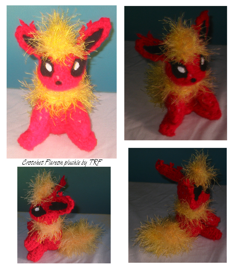 Crotchet flareon plushie