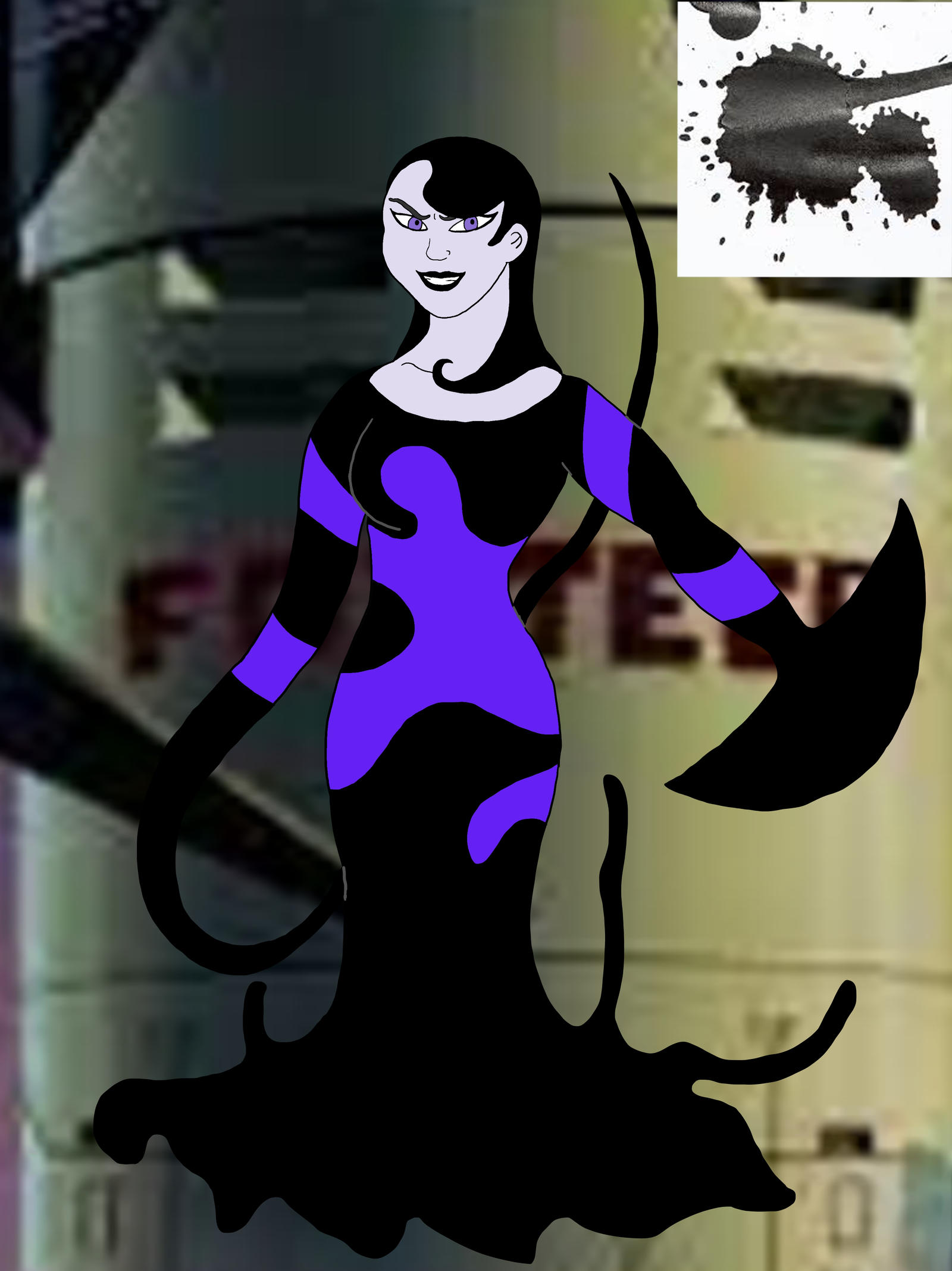 Inque Deviantart Batman Beyond Rogue #1: Inque by D-Field22 on DeviantArt