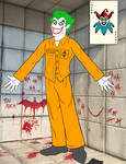 Arkham Asylum Inmate #1:The Joker by D-Field22