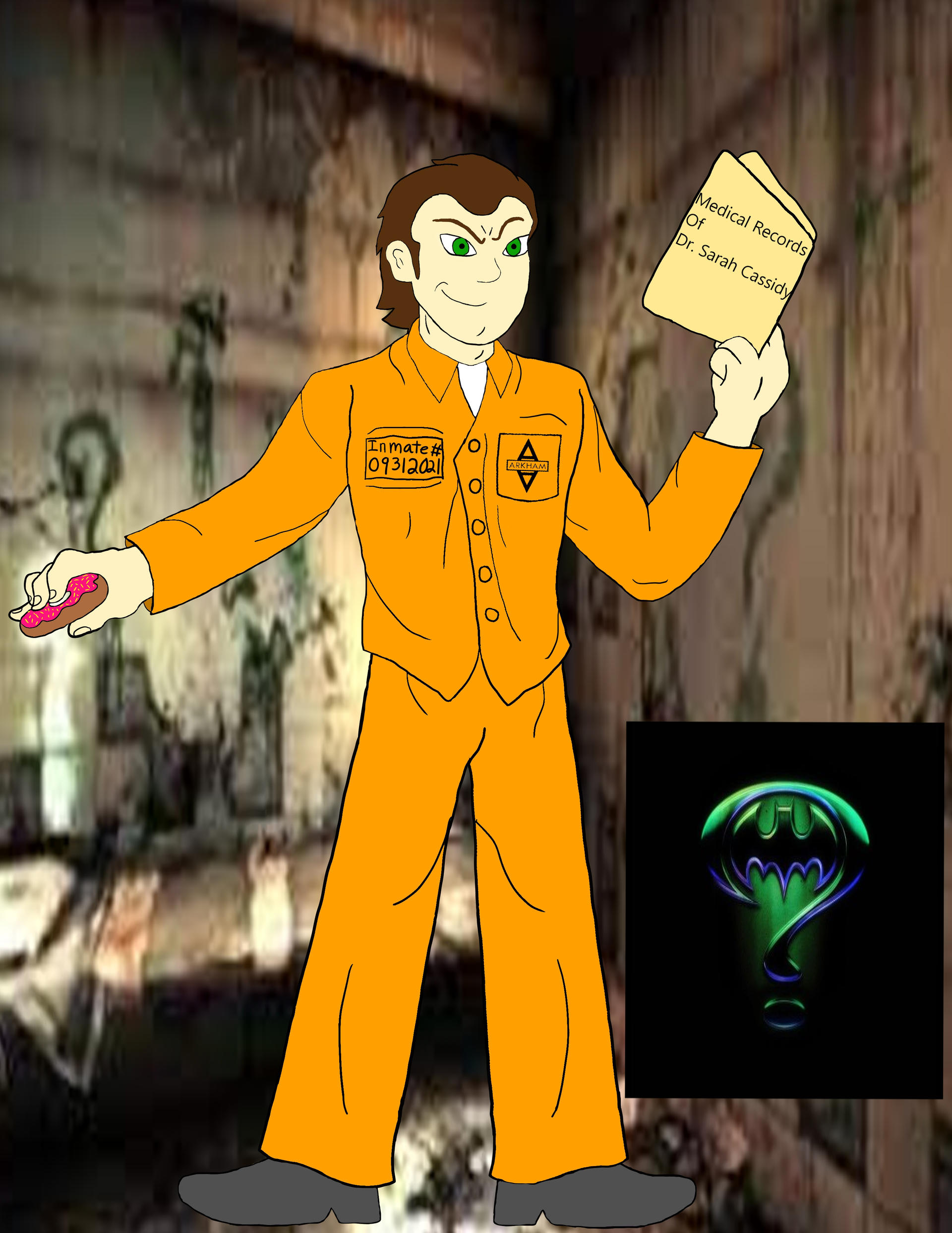 The Batman Prison Cell Riddler Riddler Batman Arkham Asylum I 100% Completed Arkham Asylum For The