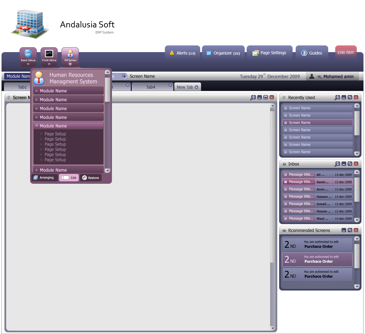 Andalusia soft system :option2