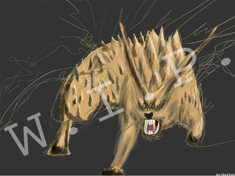 W.I.P. 6 tails by ArtBarker on DeviantArt