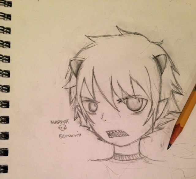 A sucky 15 minute sketch of Karkat.