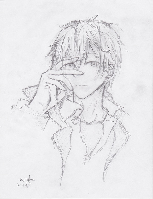 Anime Guy sketch by ParadoxD on DeviantArt