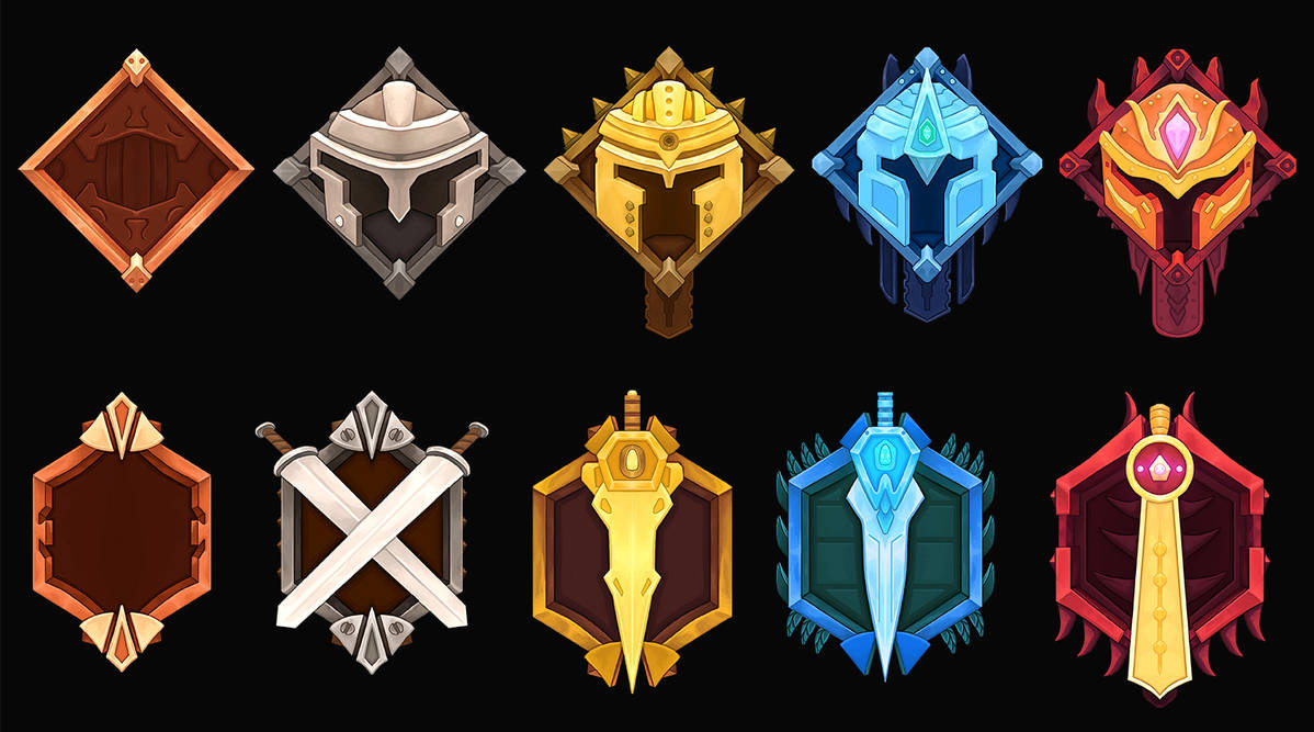 Ranking Badges for Games by ANCArts on DeviantArt