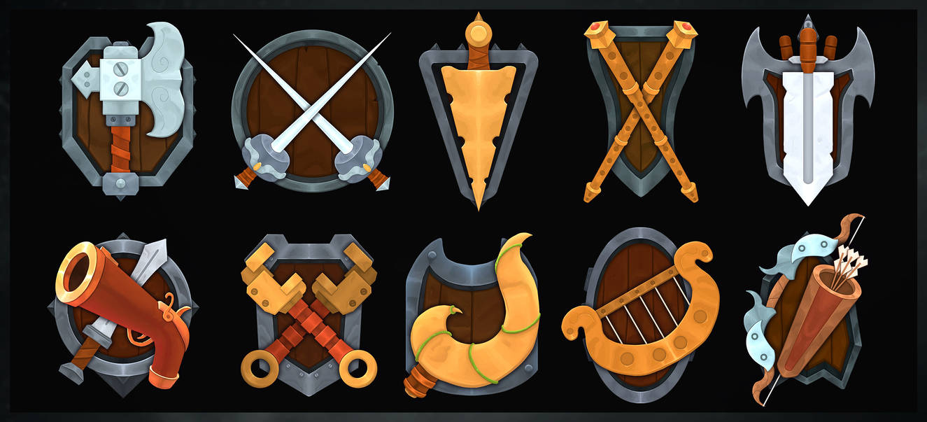 RPG Class Badges by ANCArts on DeviantArt