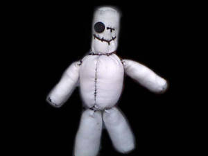 White Voodoo Doll  2 (Handmade)