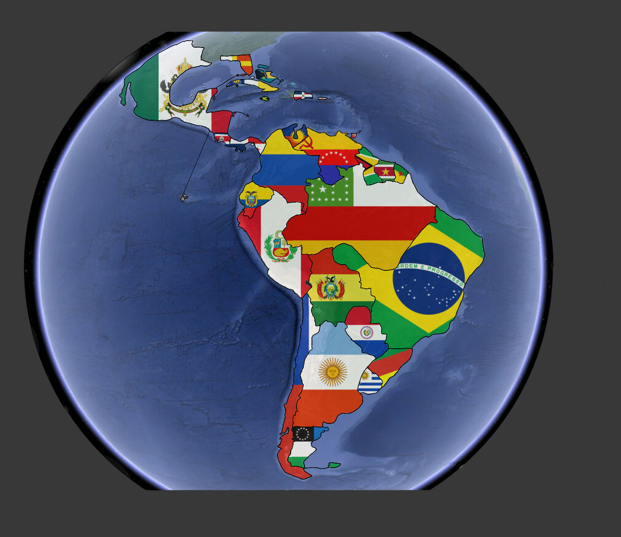 Flagmap of alternate latin america by CB02dumpster on DeviantArt