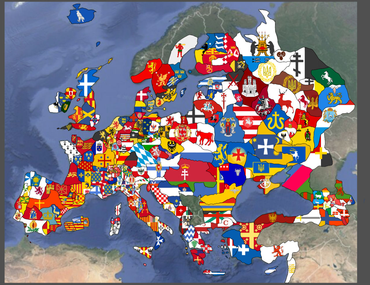 Flagmap of subdivisions of medieval europe by CB02dumpster on DeviantArt