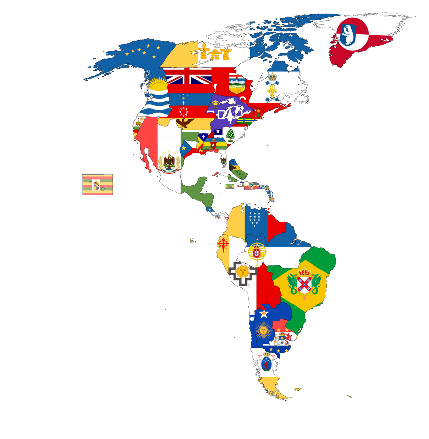 Flagmap for alternate americas by CB02dumpster on DeviantArt