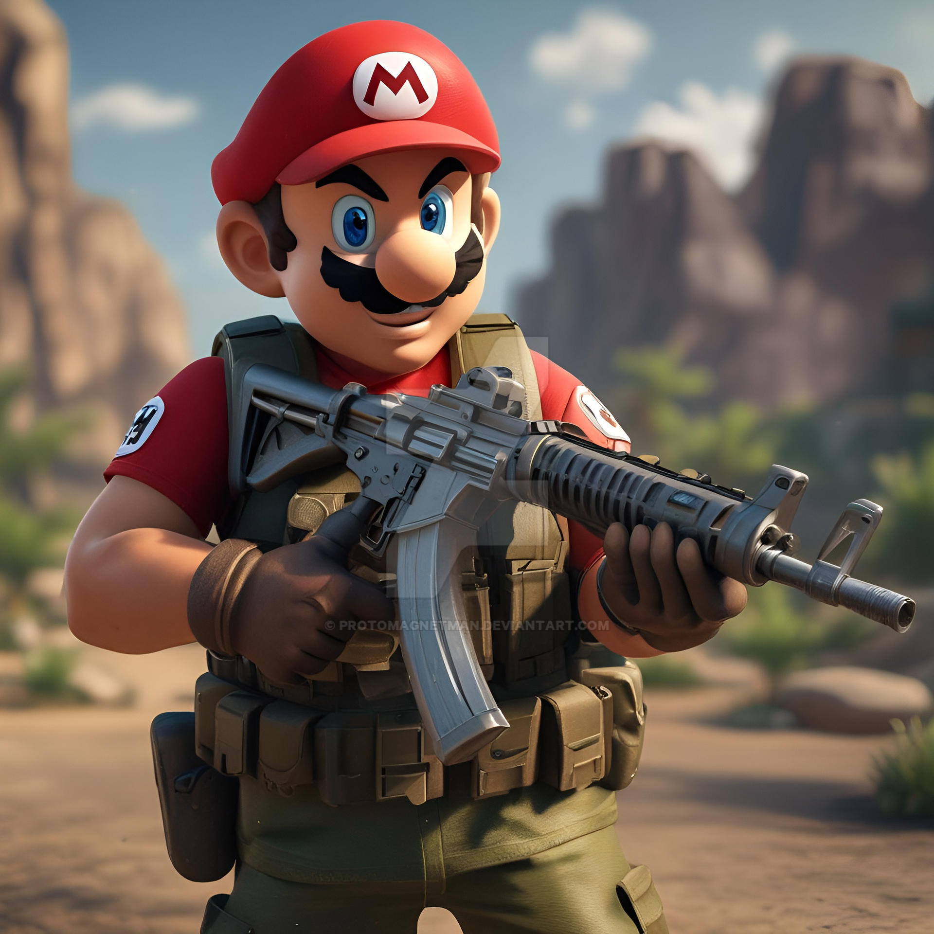 Captain Mario US Special Forces By Protomagnetman On DeviantArt captain-mario-us-special-forces-by-protomagnetman-on-deviantart