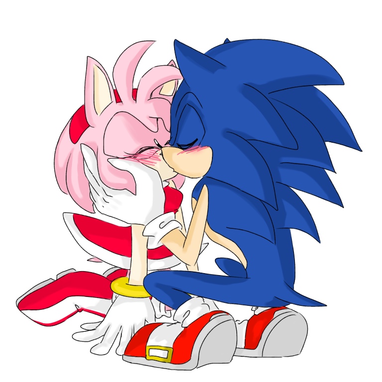 Sonamy 'a kiss' by Whydishard on DeviantArt