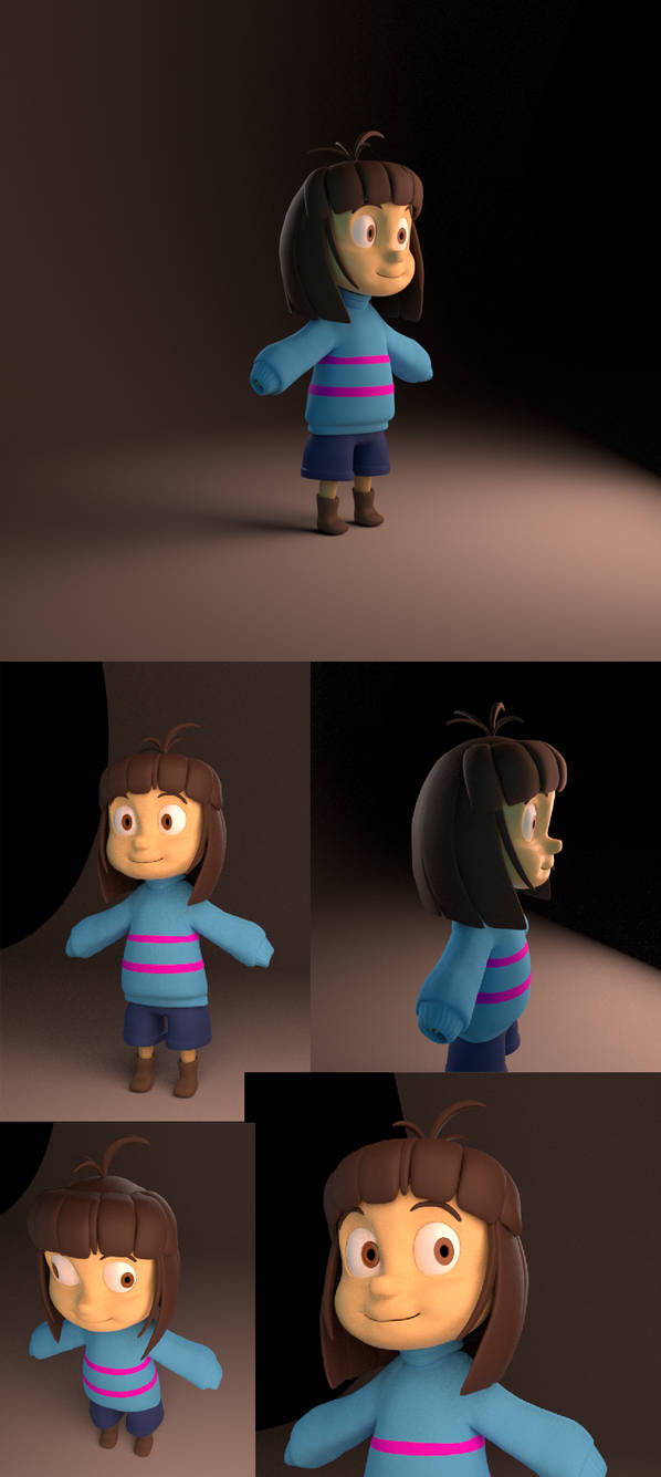 Undertale - Frisk model by TC-96 on DeviantArt