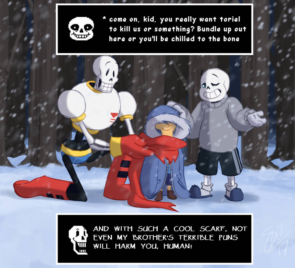 Up Tale Deviantart Undertale - Bundle Up (redraw) by TC-96 on DeviantArt