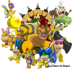 Bowser and Koopalings