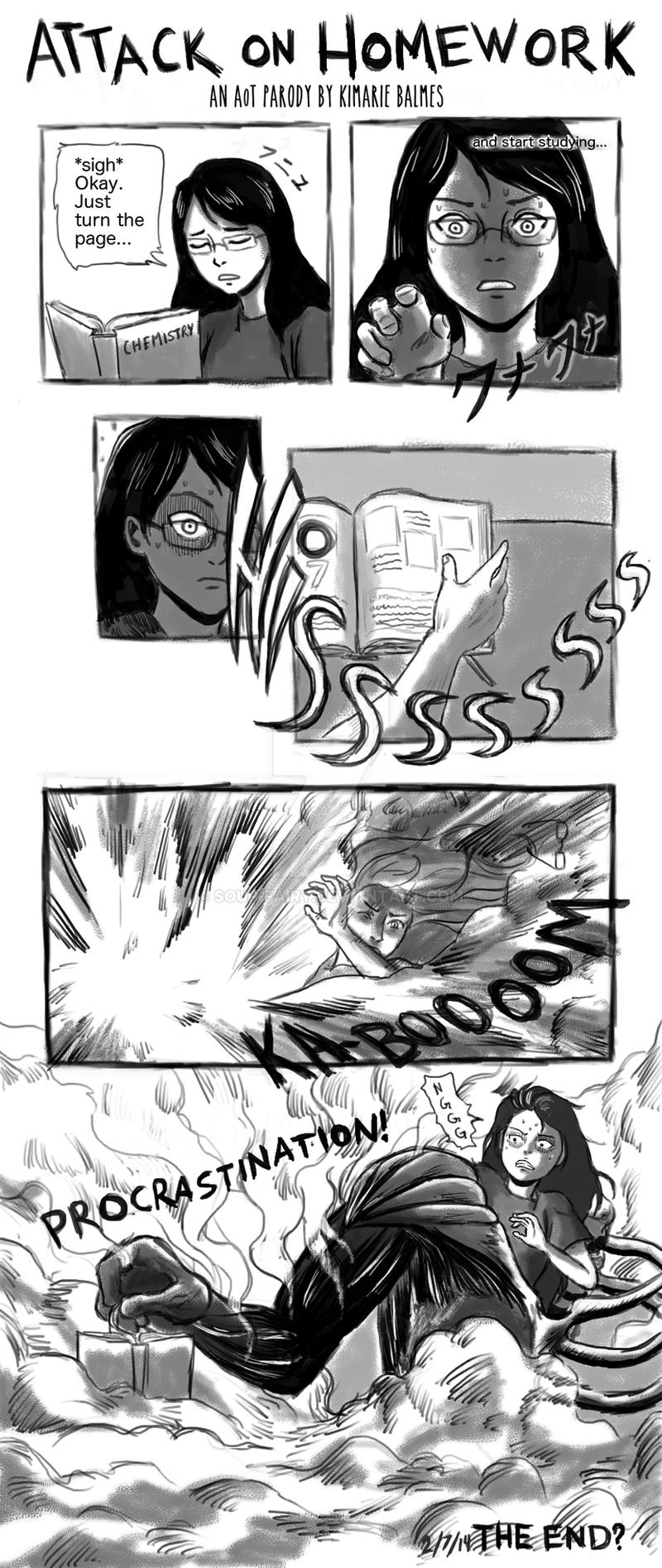 Attack Homework Attack on Homework! by Soup-Fairy on DeviantArt