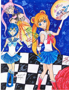 Sailor moon and Mercury