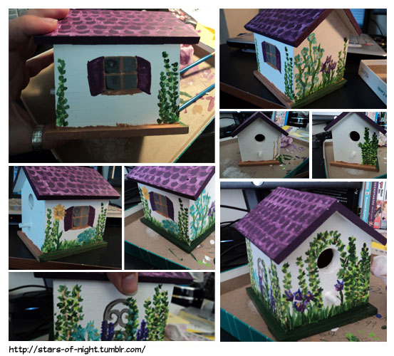 Painting a Bird House Pt 2