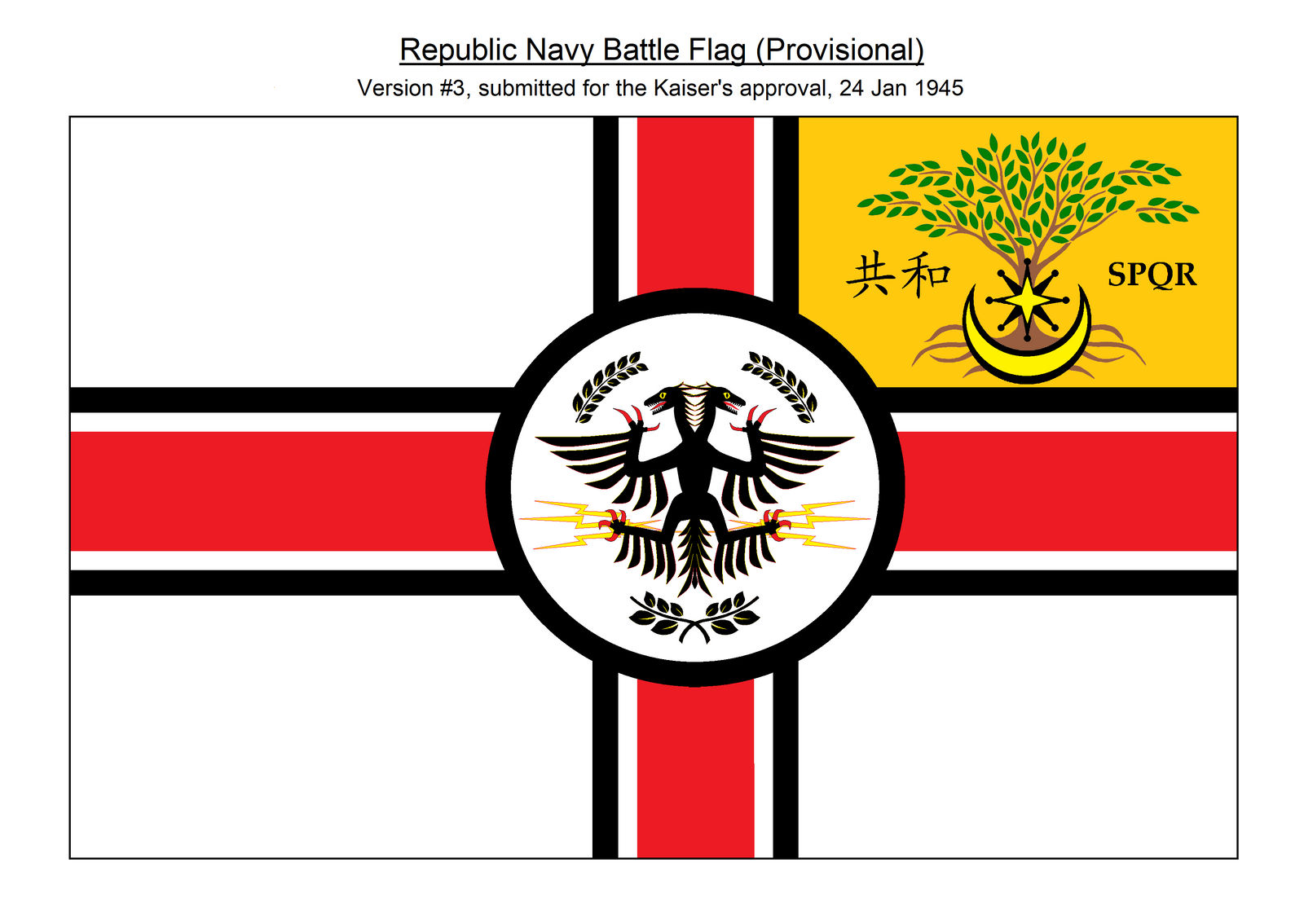 Republic Battle Flag (Provisional) v3 by Loupy59