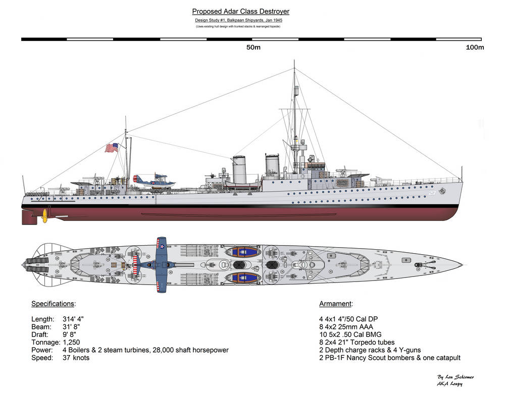 Proposed Adar Class DD Design Study #1 by Loupy59 on DeviantArt