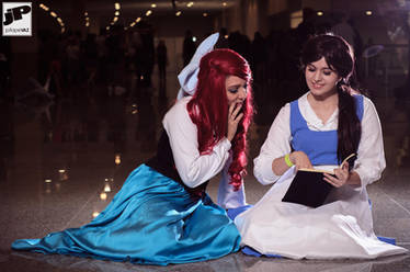 Ariel and Belle Cosplay