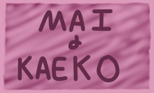 Mai and Kaeko fan stamp