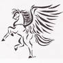 Winged horse tattoo