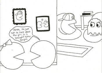 Blog Drawings, 'Mr. and Mrs. Pacman'