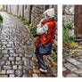 the wet cobblestone reflection huntress