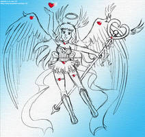 Angel Izka- Queen of Hearts Sketch