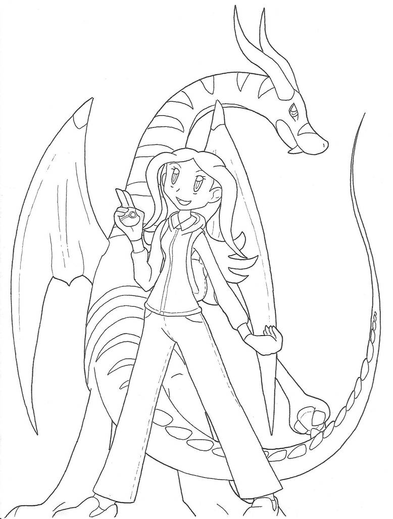 Human and Dragon -ink- by JenniTheDragon on DeviantArt