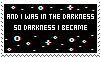 and i was in the darkness stamp [F2U]