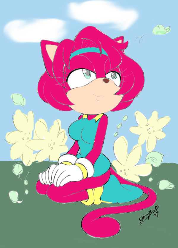 Jade sitting colored