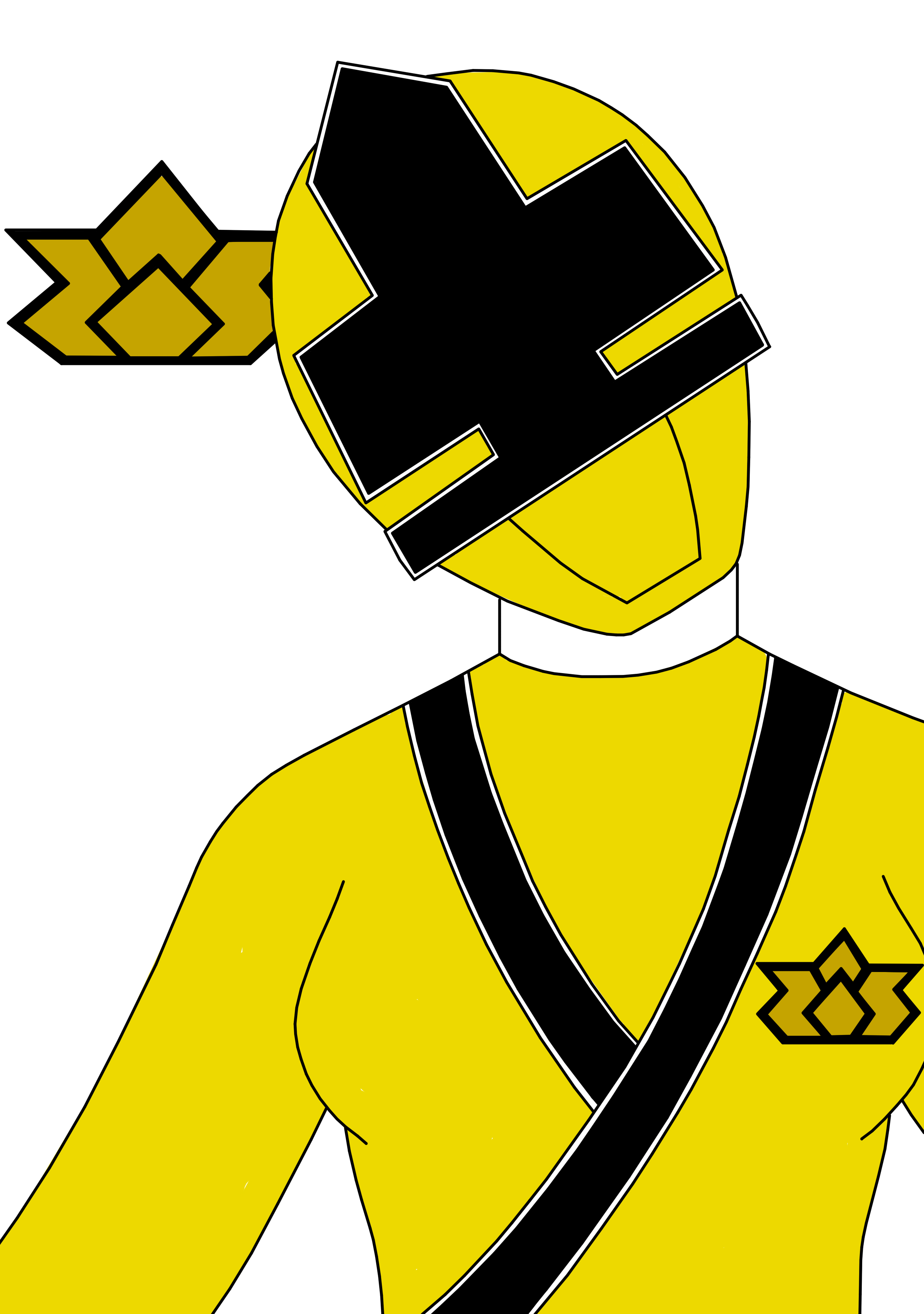 Yellow Power Ranger Samurai Mask