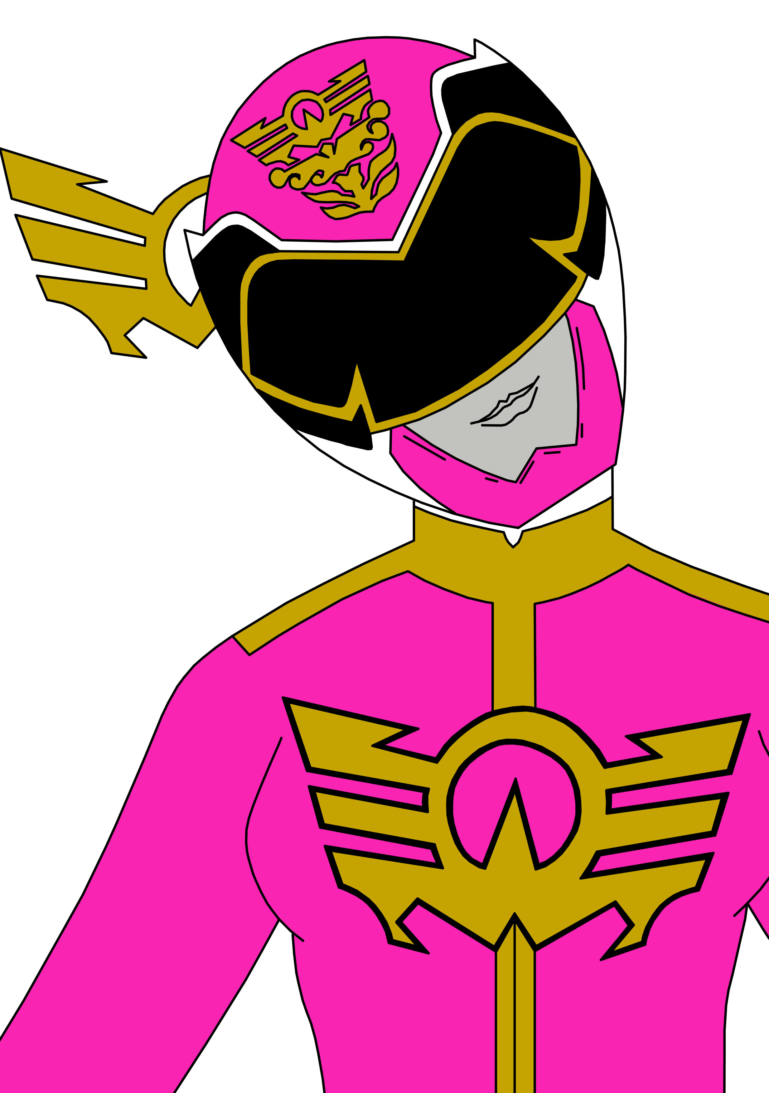 Pink Megaforce Ranger by SeptimusParker on DeviantArt