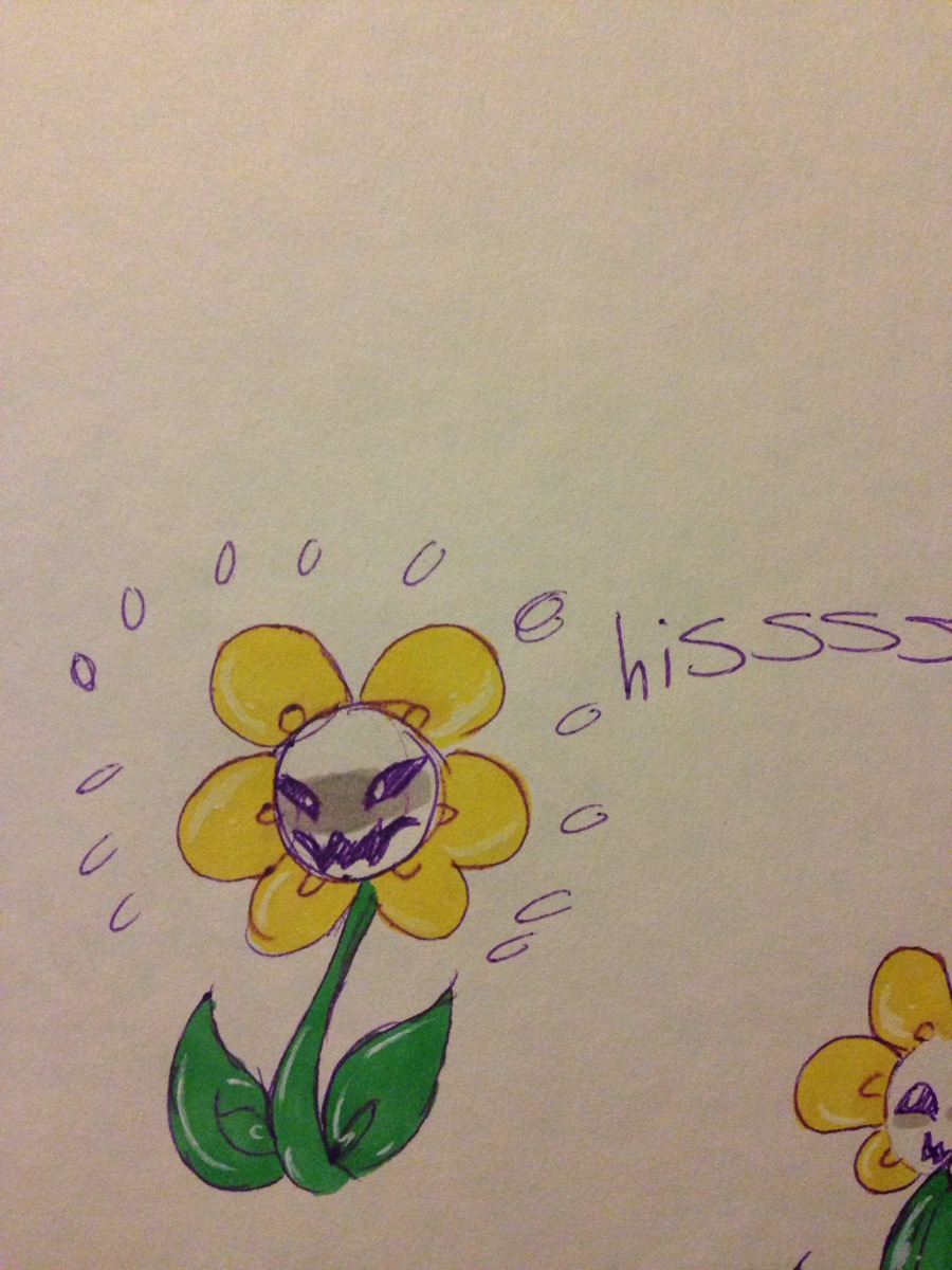 Angry flowey by UmbreTheFluff on DeviantArt