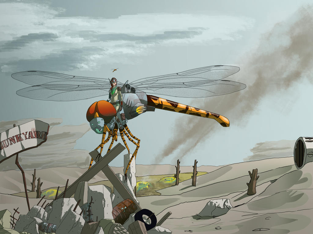 Deviantart Compostfly dragonfly by PsichooArt on DeviantArt