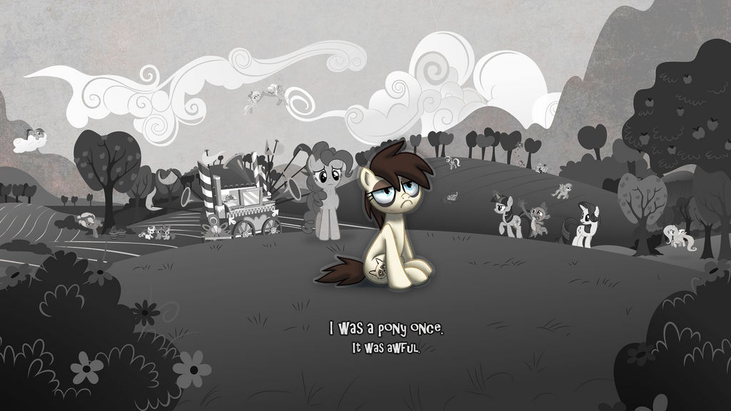 Grumpy Pony Wallpaper by smokeybacon on DeviantArt