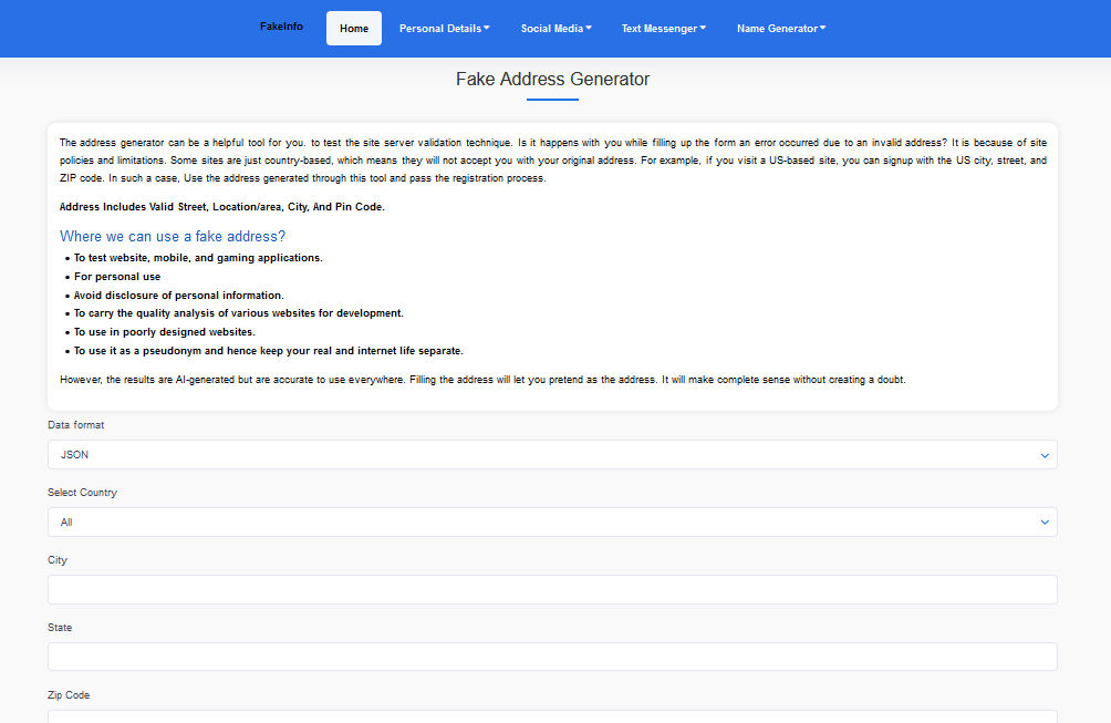 14 Best Random Address Generator Tools in 2020 by clarajbryant on ...